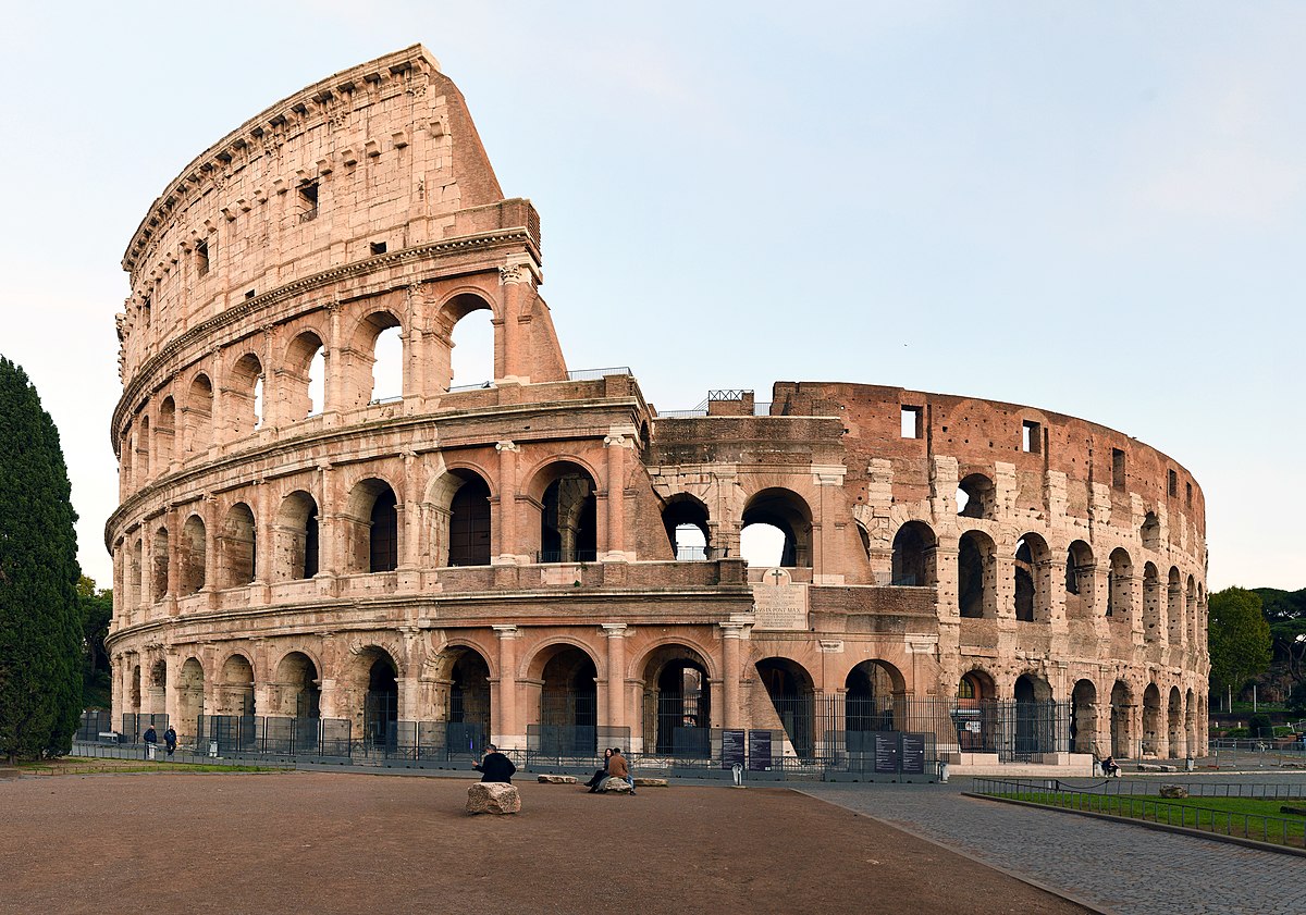The broken Roman Colosseum